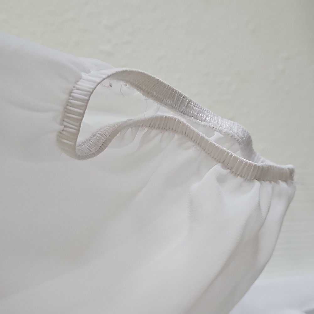Ashley Stewart White Relaxed Wrap Blouse - Picture 4 of 5